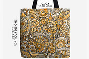 Floral Ethnic Seamless Patterns, a Pattern Graphic by BALABOLKA (Thumbnail 6 of 6)