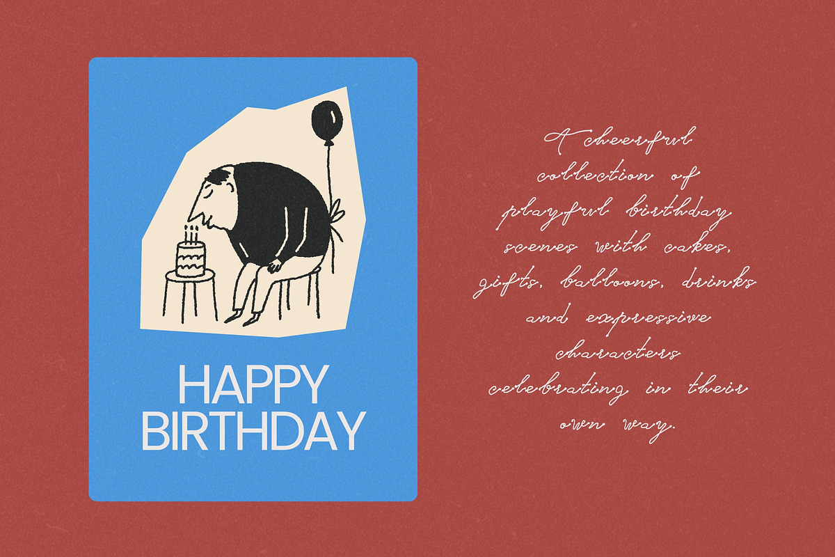 It’s Birthday: Festive Characters, a Person Illustration by Veyla (Photo 10 of 12)