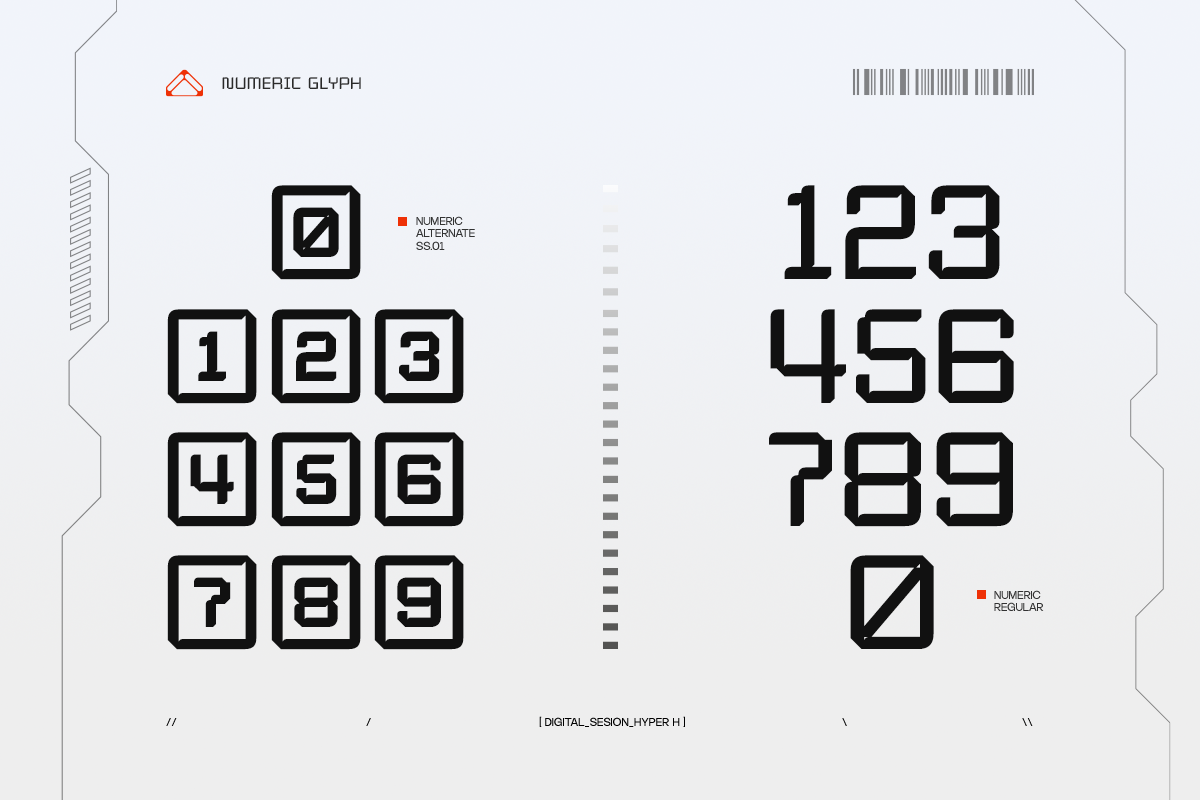 GC Hyper Human – Futurist Tech Sans, a Sans Serif Font by Glyphonic (Photo 6 of 15)