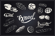 Bakery icons and calligraphy, a Food Illustration by Margo Miller (Thumbnail 6 of 30)