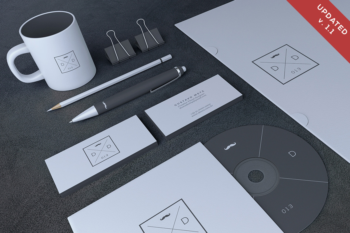 Blank Stationery / Branding Mock-Up, a Product Mockup by Yoopy Images (Photo 1 of 5)