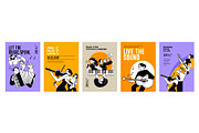 Music poster templates, a Person Illustration by PureSolution (Thumbnail 4 of 6)