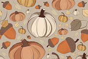 Set of Vintage Fall Patterns, a Pattern Graphic by JYa_Design (Thumbnail 5 of 8)