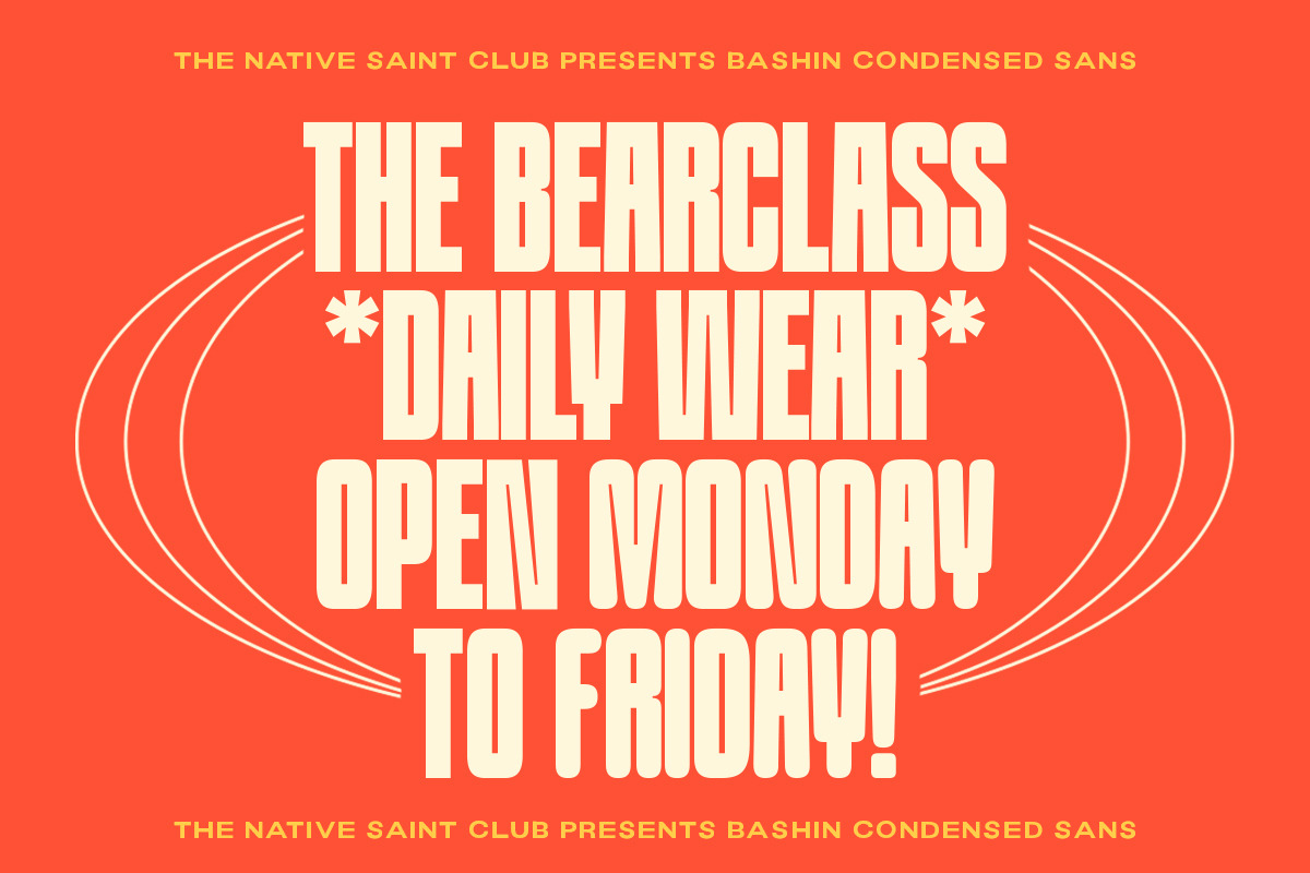 TNSC Bashin - Condensed Sans Serif, a Sans Serif Font by The Native Saint Club (Photo 10 of 12)