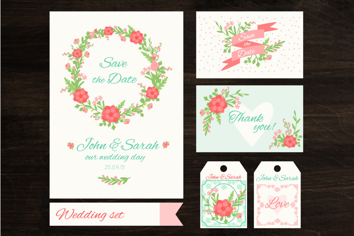 Wedding invitation card+bonus, an Invitation Template by Viaireshop (Photo 2 of 2)