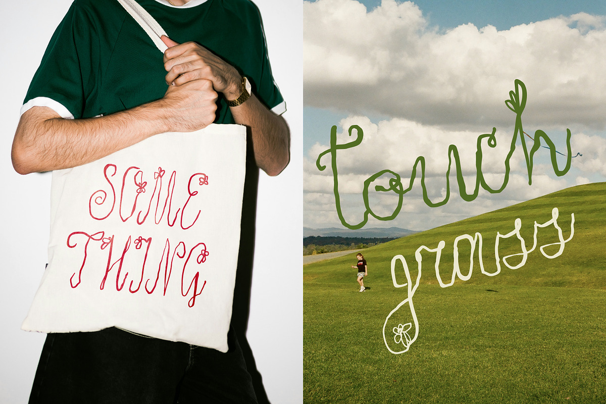 Quiet Wild Whimsical Floral Script, a Script Font by Struvictory.art (Photo 8 of 9)