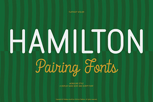 Flatface Hamilton Pairing Font