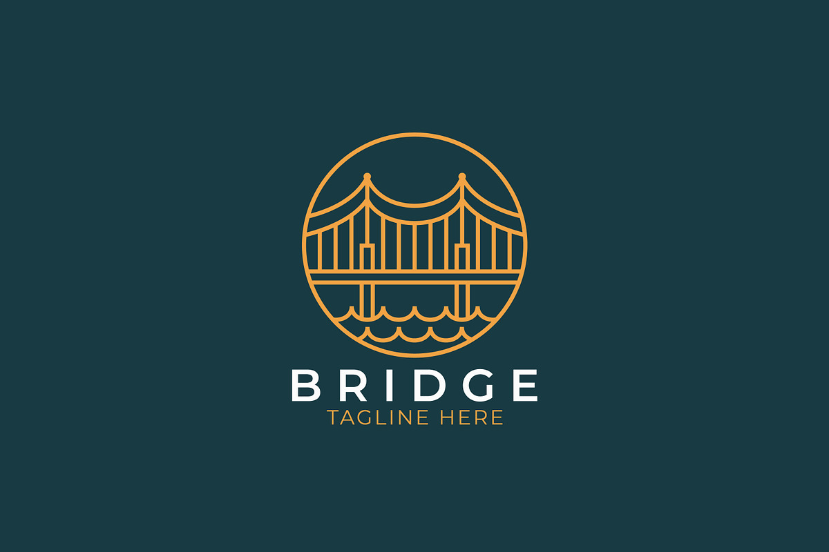 Bridge Logo At Circular Frame Brand, a Branding & Logo Template by Signatoro (Photo 2 of 3)