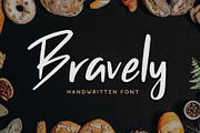 Bravely - Handwritten Font, a Script Font by Craft Supply Co. (Thumbnail 1 of 9)