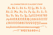 CS Alicent Stamp, a Script Font by Craft Supply Co. (Thumbnail 8 of 8)