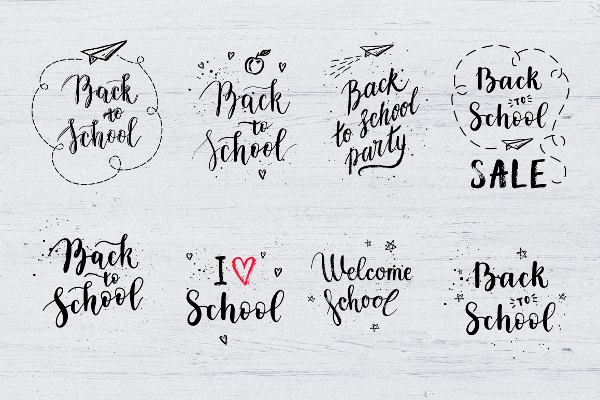 8 School overlays & logo, a Decorative Illustration by Midstream (Photo 5 of 7)