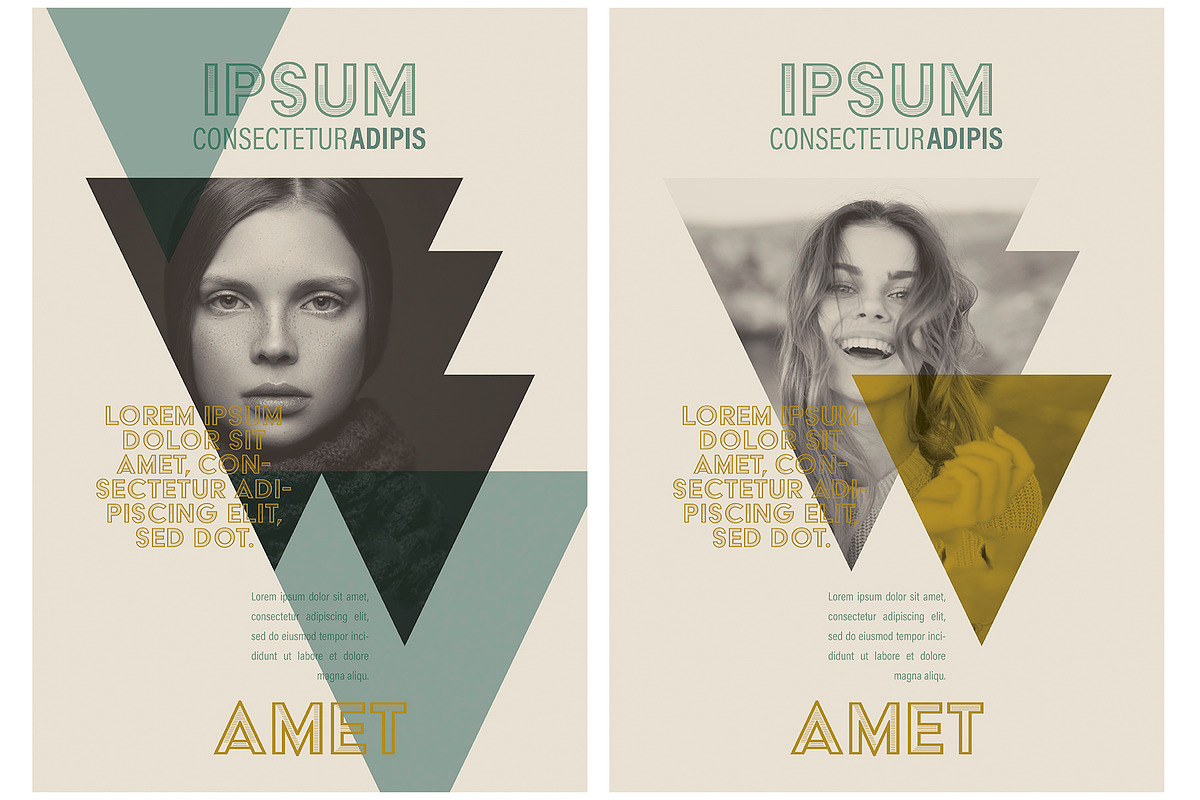 Minimal Geometric Style Poster, a Print Template by McLittle Stock (Photo 2 of 3)