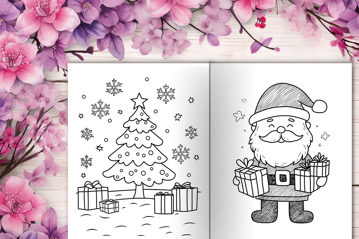 Christmas Coloring Book for Kids, a Seasonal Illustration by LA Design (Photo 10 of 10)