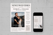 Wedding Newspaper Flyer Template, a Flyer Template by BrandPacks (Thumbnail 3 of 5)