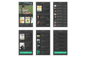 Pustak: Book Reading Adobe XD UI Kit