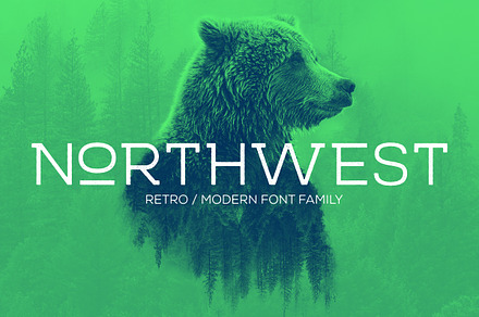 NORTHWEST - RETRO/MODERN FONT-FAMILY, a Slab Serif Font by TIRADO SUPPLY CO