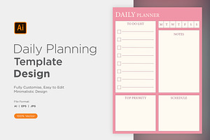 Daily Planner Sheet Design -30