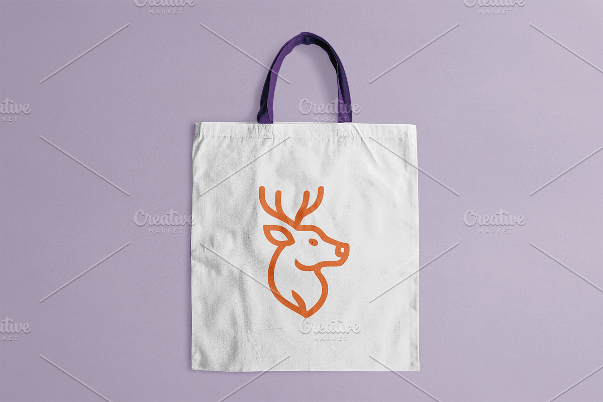 Minimalist Deer Head Logo, a Branding & Logo Template by Vectorium Studio (Photo 2 of 2)