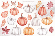 Watercolor Clipart Autumn Spirit, a Seasonal Illustration by SirenaArt (Thumbnail 4 of 8)