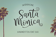 Santa Monica, a Script Font by Larin Type Co. (Thumbnail 1 of 9)