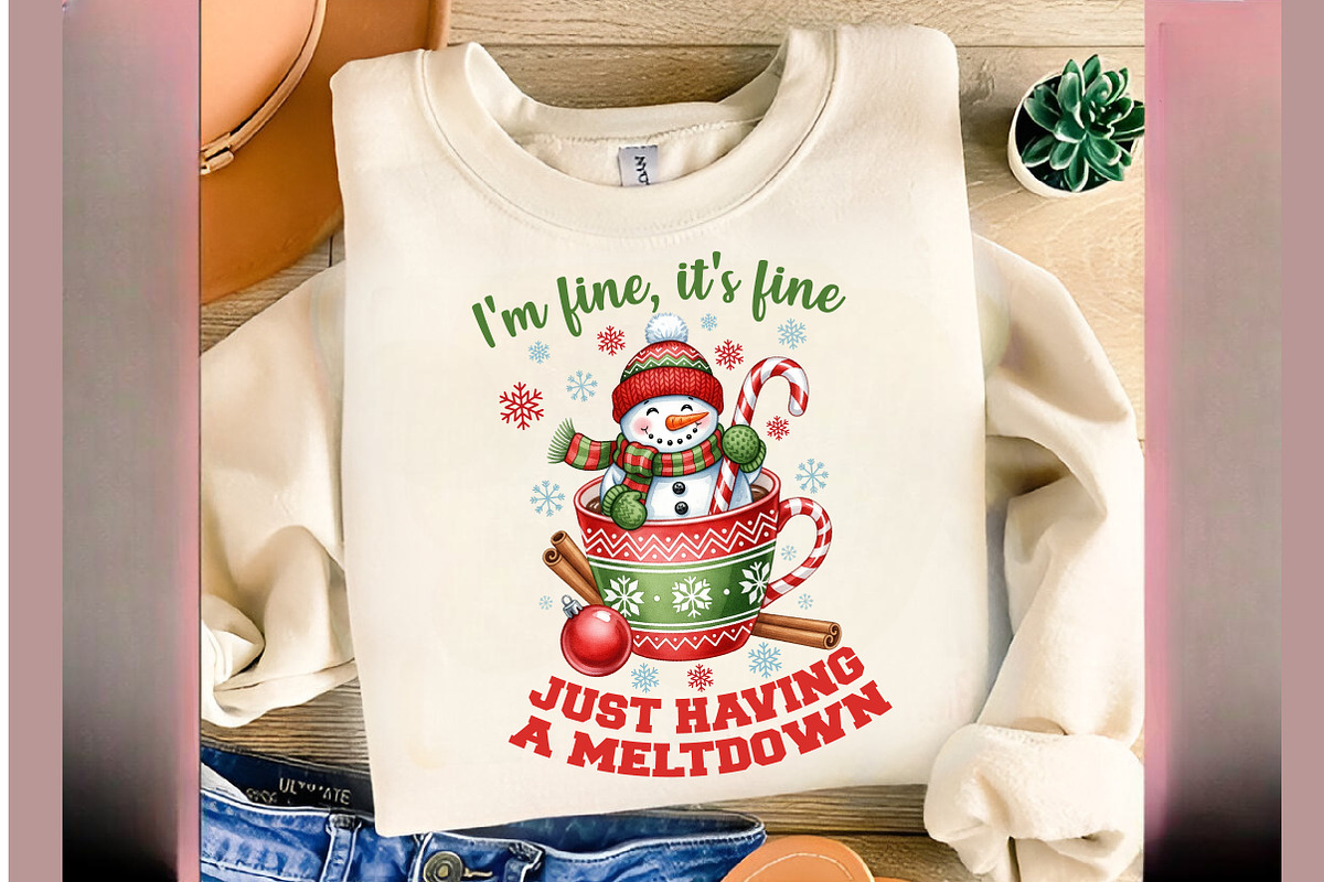 Funny Cute Snowman Christmas PNG, an Illustration by SinaCreation (Photo 3 of 7)