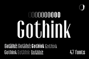 Gothink Serif Fonts, a Font by Jadugar Design Studio (Thumbnail 1 of 12)