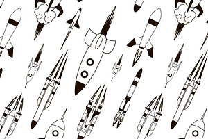 Set Of Rockets Pattern