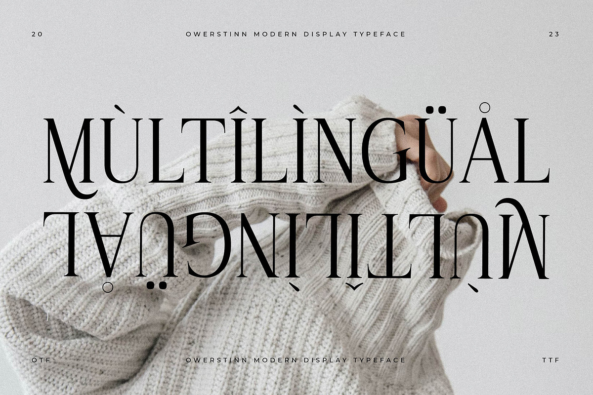 Owerstinn Modern Display Typeface, a Serif Font by Storytype Studio (Photo 12 of 15)