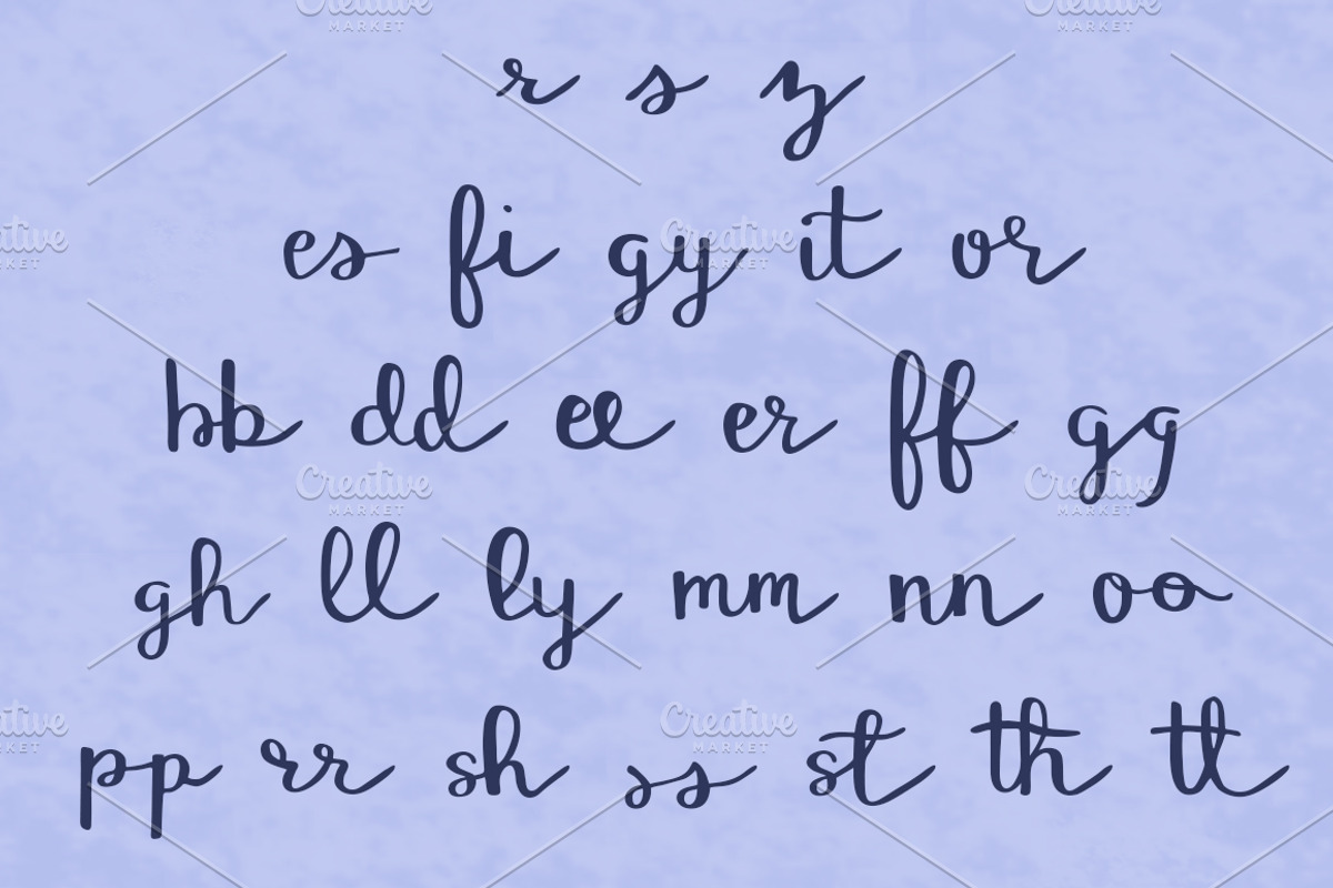 GREEN OLIVES Quirky Script Font preview 5