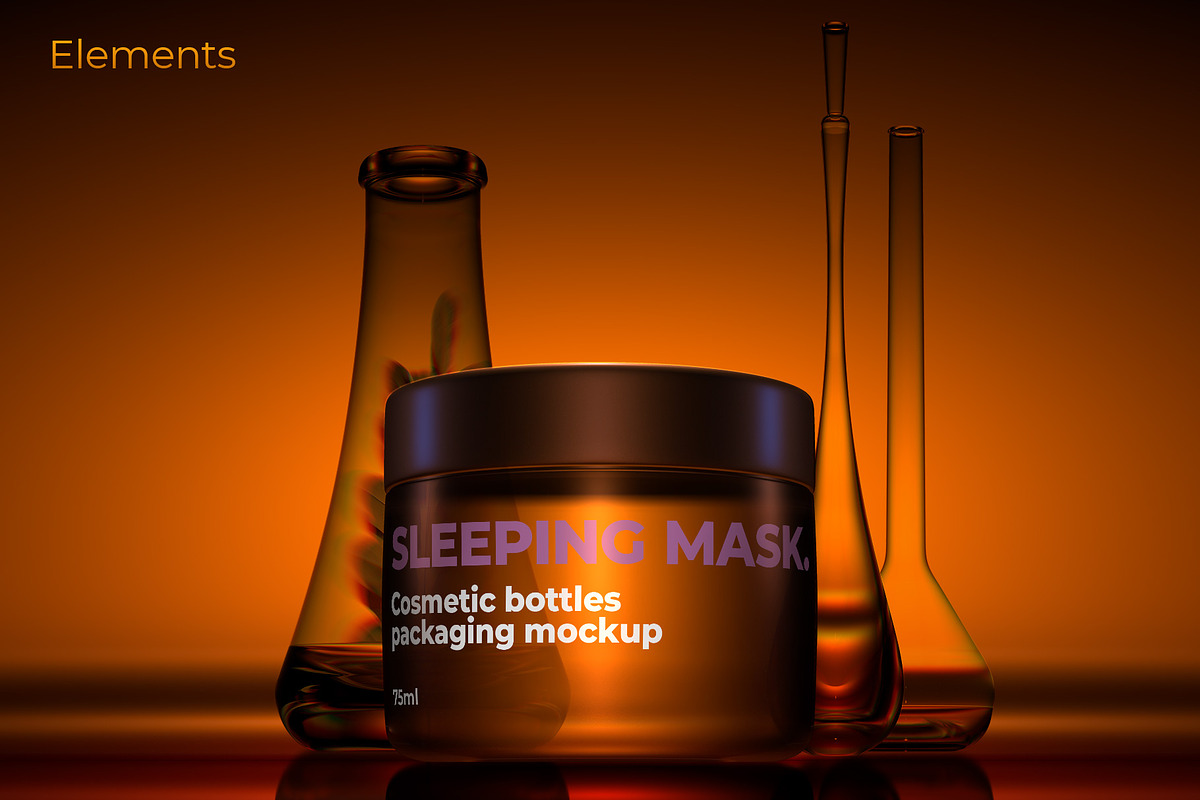 Dark Amber Cosmetics Scene Creator, a Product Mockup by Vasily Kulinich (Photo 7 of 14)