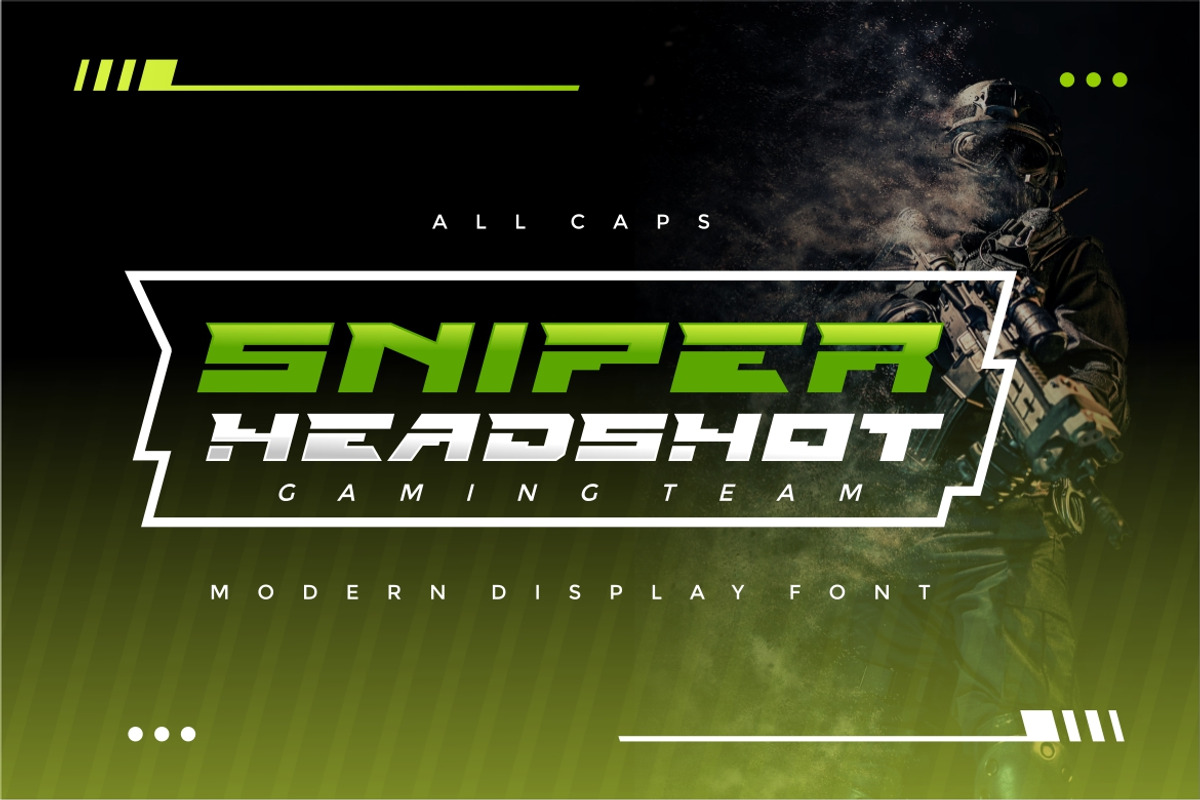 Force Hunter Modern Font, a Sans Serif Font by alanwarstd (Photo 2 of 5)