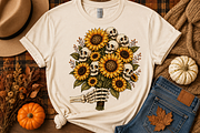 Skeleton Sunflower Png Bundle, an Object Graphic by Daisy Design (Thumbnail 2 of 21)