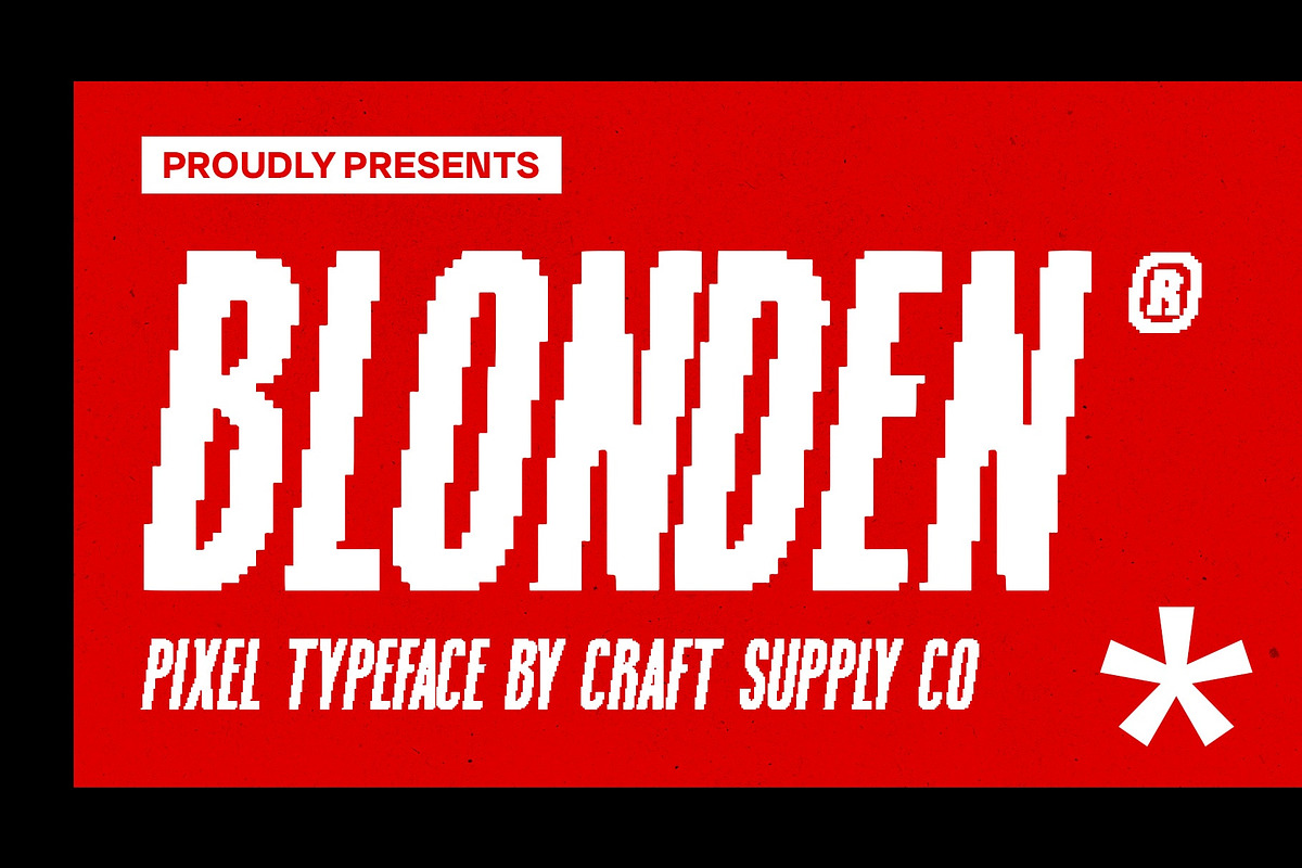 Blonden Pixel, a Sans Serif Font by Craft Supply Co. (Photo 1 of 8)
