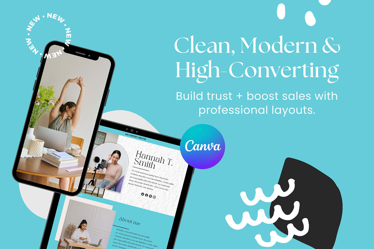 UGC Content Creator Canva Website preview 3