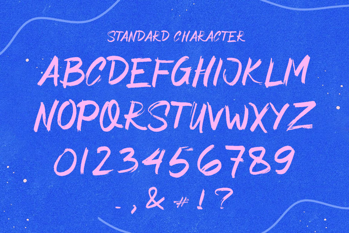 Amor Delova Brush Font, a Blackletter Font by Kotak Kuning Studio (Photo 5 of 6)