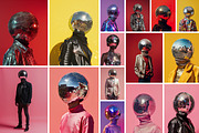 41 Disco ball heads, a Person Photo by Handmadefont (Thumbnail 2 of 9)