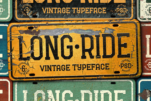 Long Ride. Font & Mockup preview 7