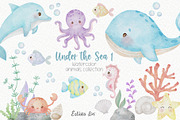 Under the sea 1 watercolor, an Animal Illustration by Estúdio Lin (Thumbnail 1 of 6)