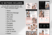 UGC Creator Website Canva Template, a Landing Page Template by Mindful Digital Co. (Thumbnail 3 of 9)