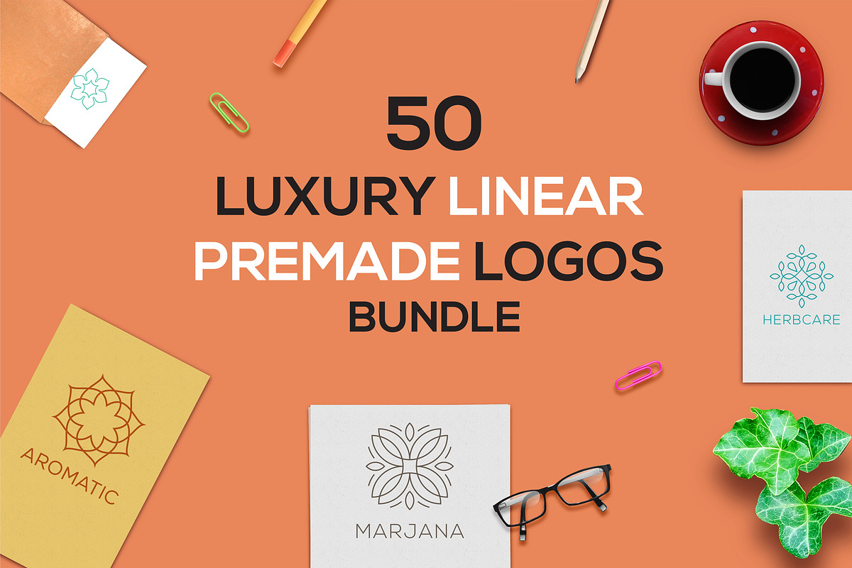 1200 Premade Logos Mega Bundle, a Branding & Logo Template by XpertgraphicD (Photo 53 of 60)