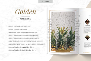 GOLDEN Magazine Indd & Psd