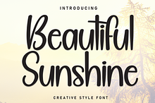 Beautiful Sunshine | Script Font