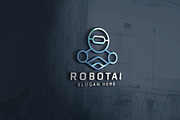 Ai Robot Mascot Logo, a Branding & Logo Template by Design_Planet (Thumbnail 3 of 4)