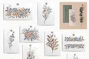 Watercolor Winter Florals Collection, a Decorative Illustration by BarvArt (Thumbnail 6 of 14)
