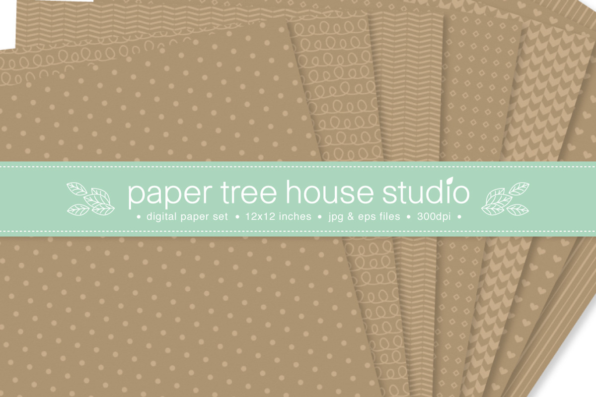 Craft Paper Patterns (Vector) preview 3