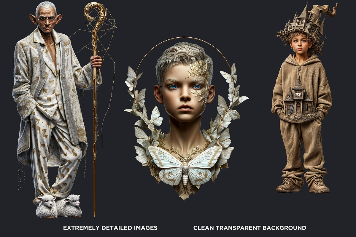 Dream Drifters Surreal Cliparts, a Person Illustration by ThatsDesignArt (Photo 3 of 15)