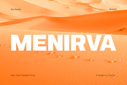Menirva, a Sans Serif Font by din-studio.com (Thumbnail 1 of 15)