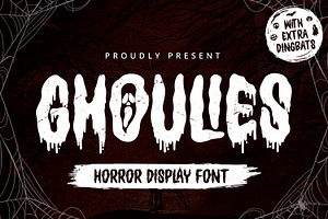Ghoulies - Horror Display Font, a Sans Serif Font by Alpaprana