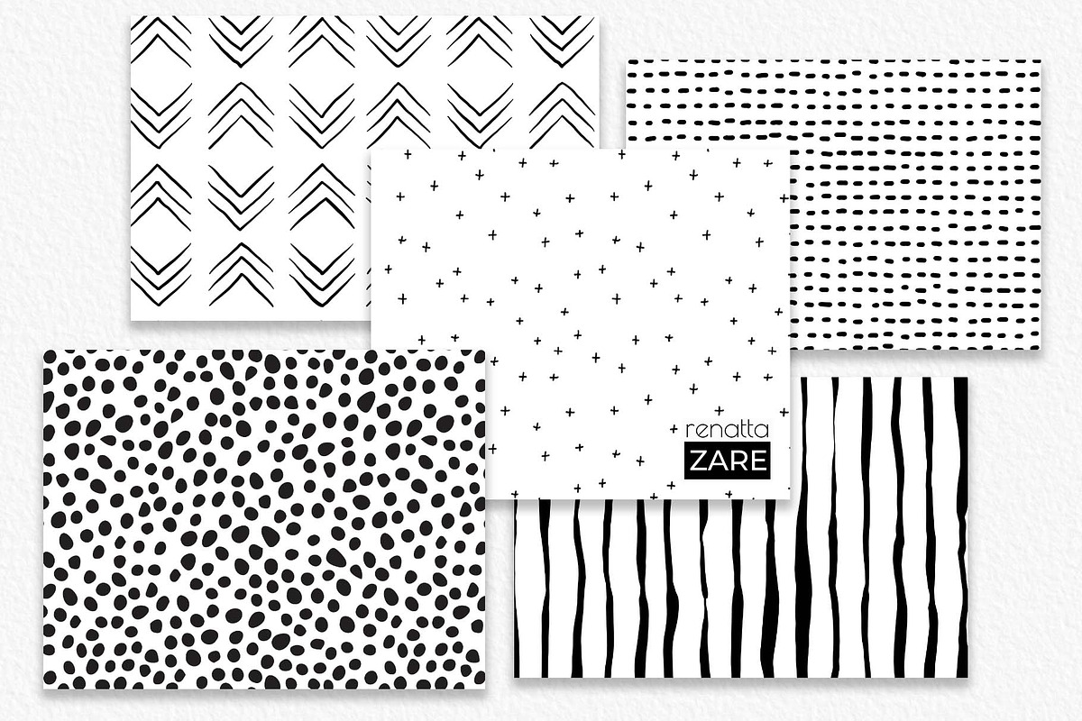 Hand Drawn Doodle Pattern Set, a Pattern Graphic by RenattaZare (Photo 2 of 8)