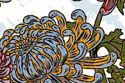 Chrysanthemum Maximalist Floral, a Pattern Graphic by NayaChu (Thumbnail 6 of 9)